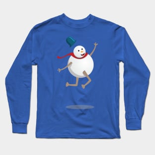 Happy snowman Long Sleeve T-Shirt